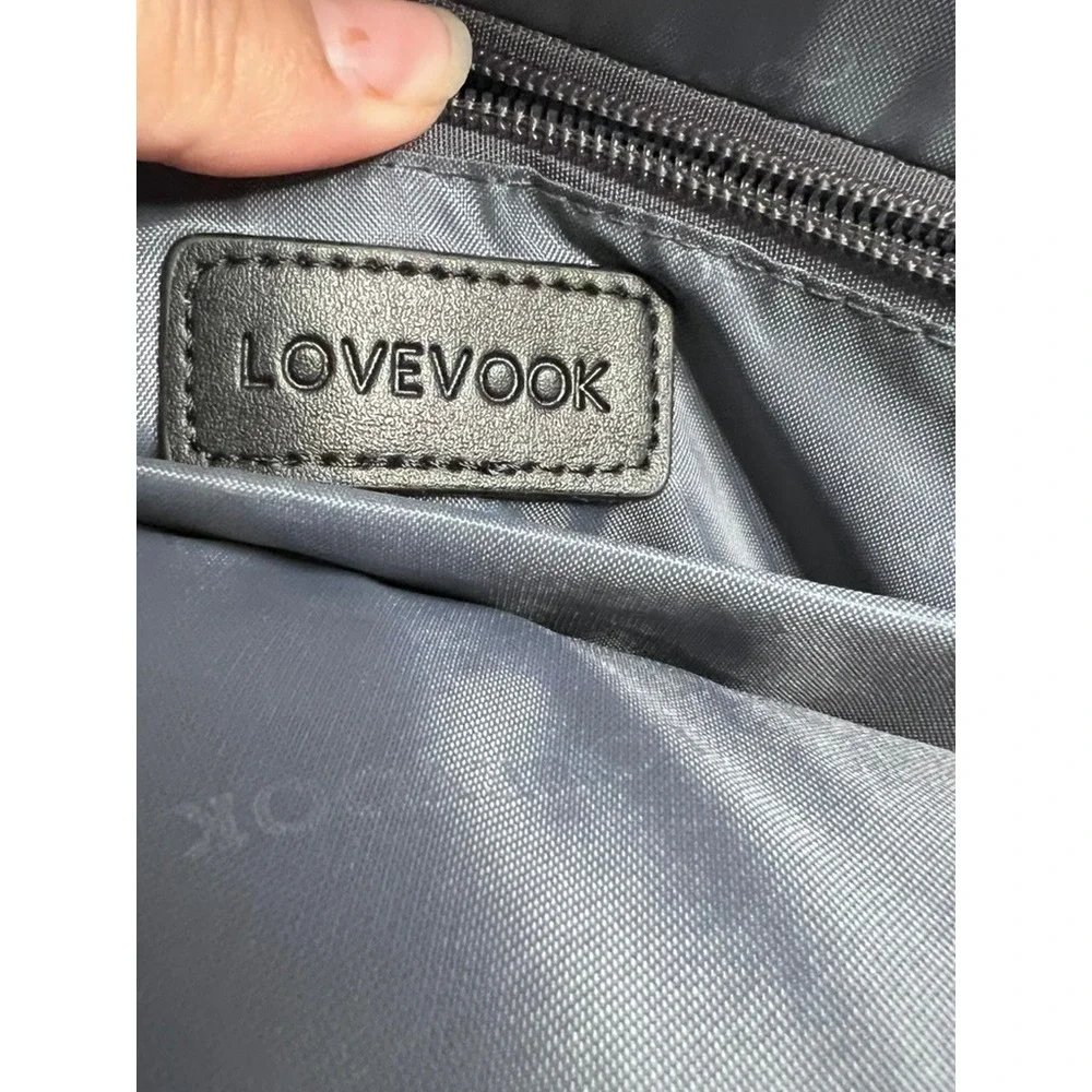 LOVEVOOK‎ Laptop Backpack Gray Heather Gold Hardware Travel Work Bag voila